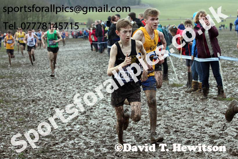 Boys under-15s 2018 British Inter Counties Cross Country Champs., Prestwold Hall, Loughborough. Photo: David T. Hewitson/Sports for All Pics